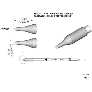 C245-064 JBC Tools Bevel Soldering Cartridge